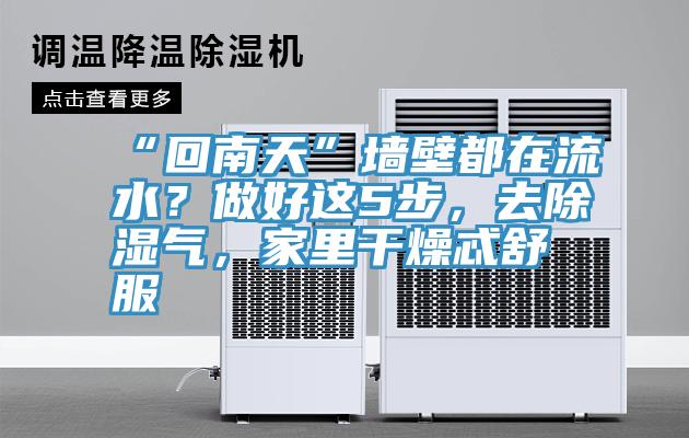 “回南天”牆壁都在流水？做好這5步，去除濕氣，家裏幹燥忒舒服