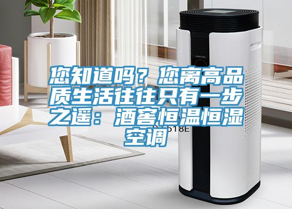 您知道嗎？您離高品質生活往往隻有一步之遙：酒窖恒溫恒濕空調