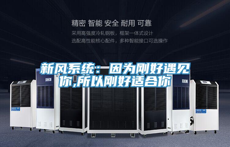 新風係統：因為剛好遇見你,所以剛好適合你