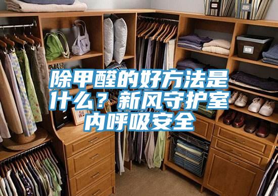 除甲醛的好方法是什麽？新風守護室內呼吸安全