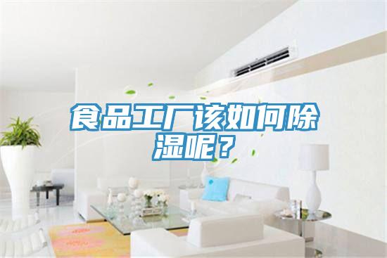 食品工廠該如何除濕呢？
