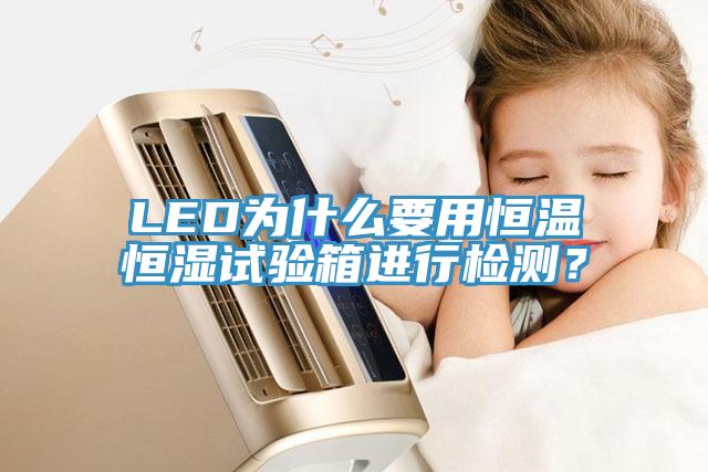 LED為什麽要用恒溫恒濕試驗箱進行檢測？
