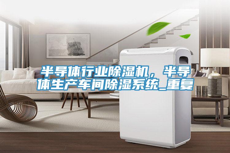 半導體行業蘑菇视频网站，半導體生產車間除濕係統_重複