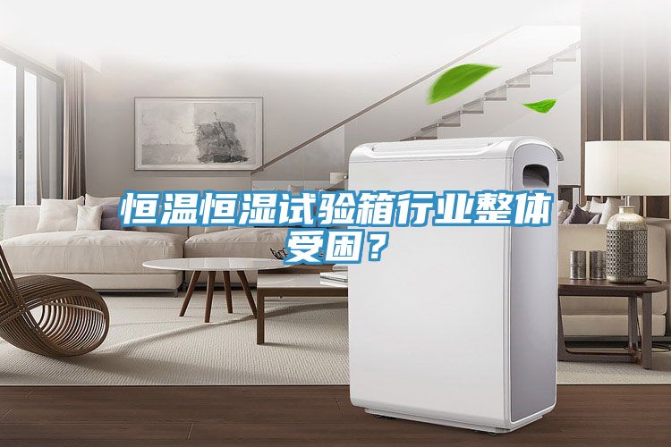 恒溫恒濕試驗箱行業整體受困？